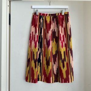 Lauren Moffatt Silk Print Skirt